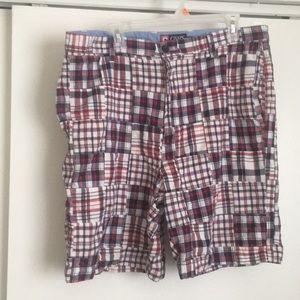 Men’s Golf Shorts Blue Plaid